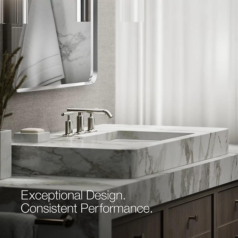 Kohler Purist Widespread Bathroom Sink Faucet in Vibrant Polished Nickel, , large