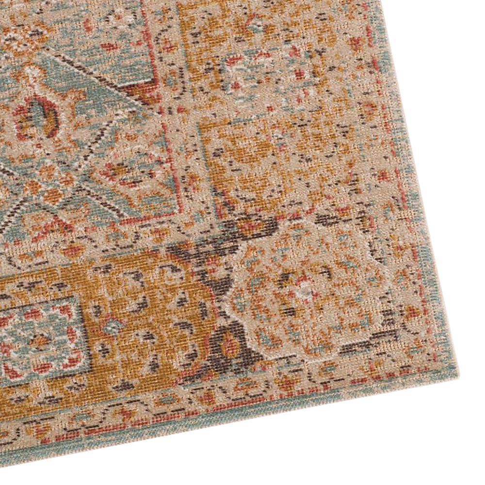 Amer Rugs Eternal 2&#39;2&quot; x 3&#39; Teal and Gold Area Rug, , large