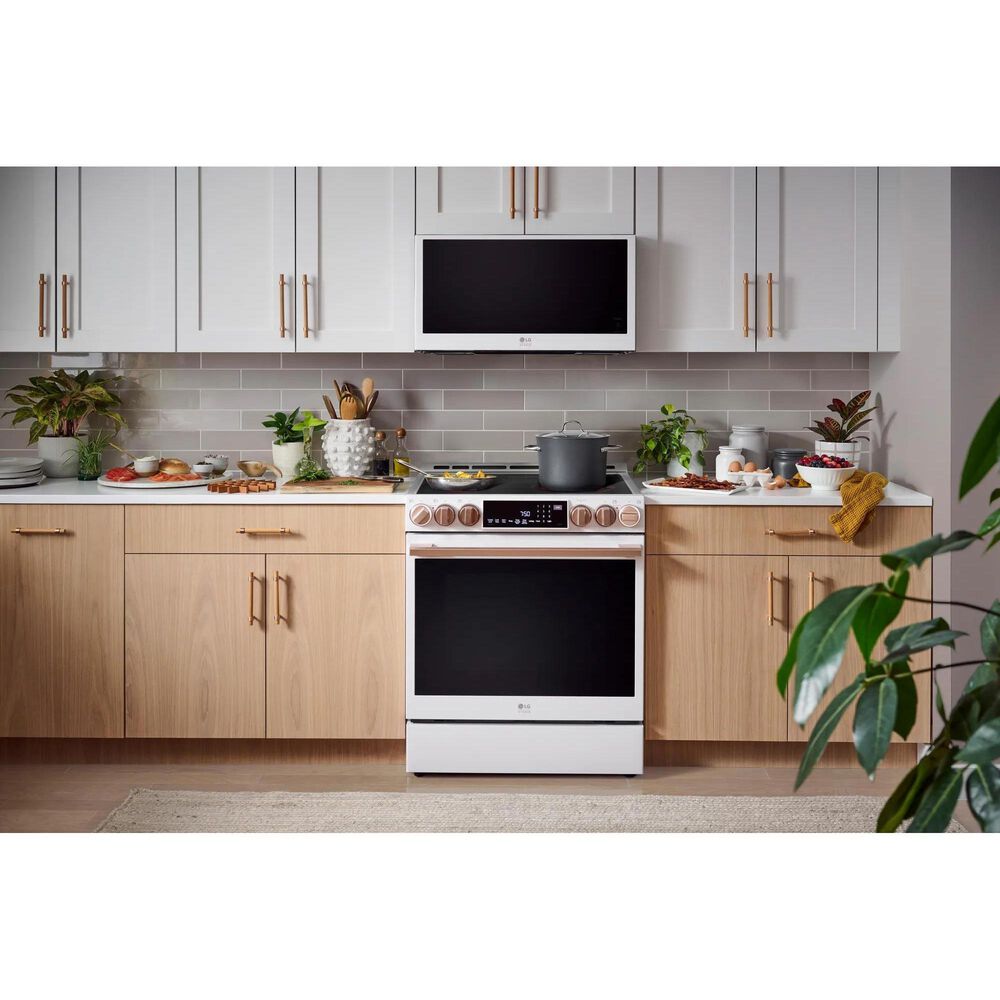 LG 6.3 Cu. Ft. Induction Slide-in Range in Essence White, , large