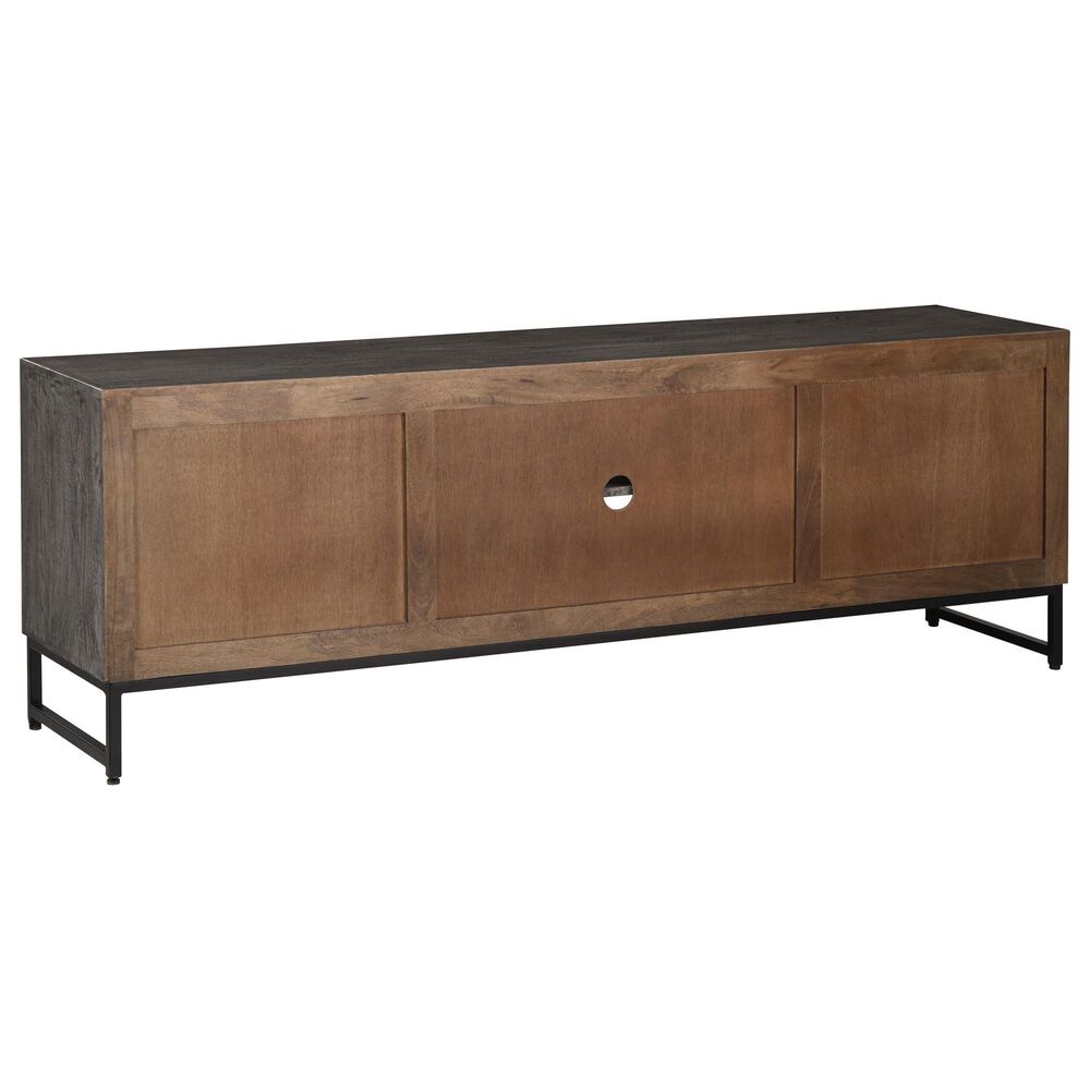 Ashley Treybrook Accent Cabinet in Distressed Gray and Black, , large