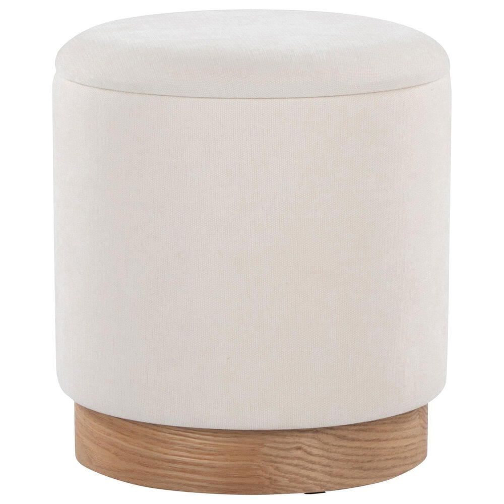 Lumisource Marla 2-Piece 18&quot; Nesting Ottoman Set in Cream, , large