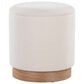 Lumisource Marla 2-Piece 18" Nesting Ottoman Set in Cream, , large