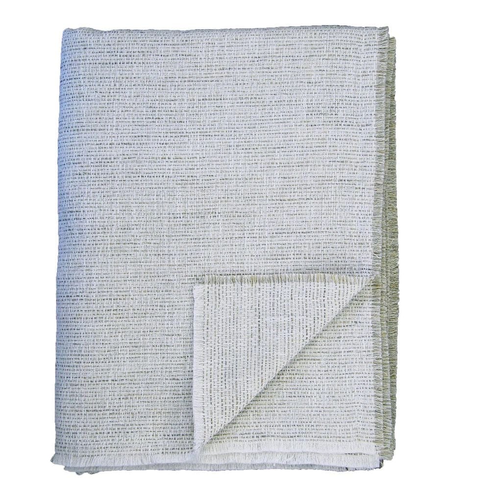 Ann Gish Macau Raw-Edge Throw in Granite, , large