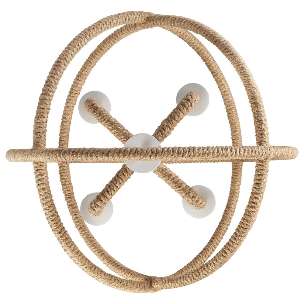 Golden Lighting Marina 4-Light Chandelier in Natural White, , large