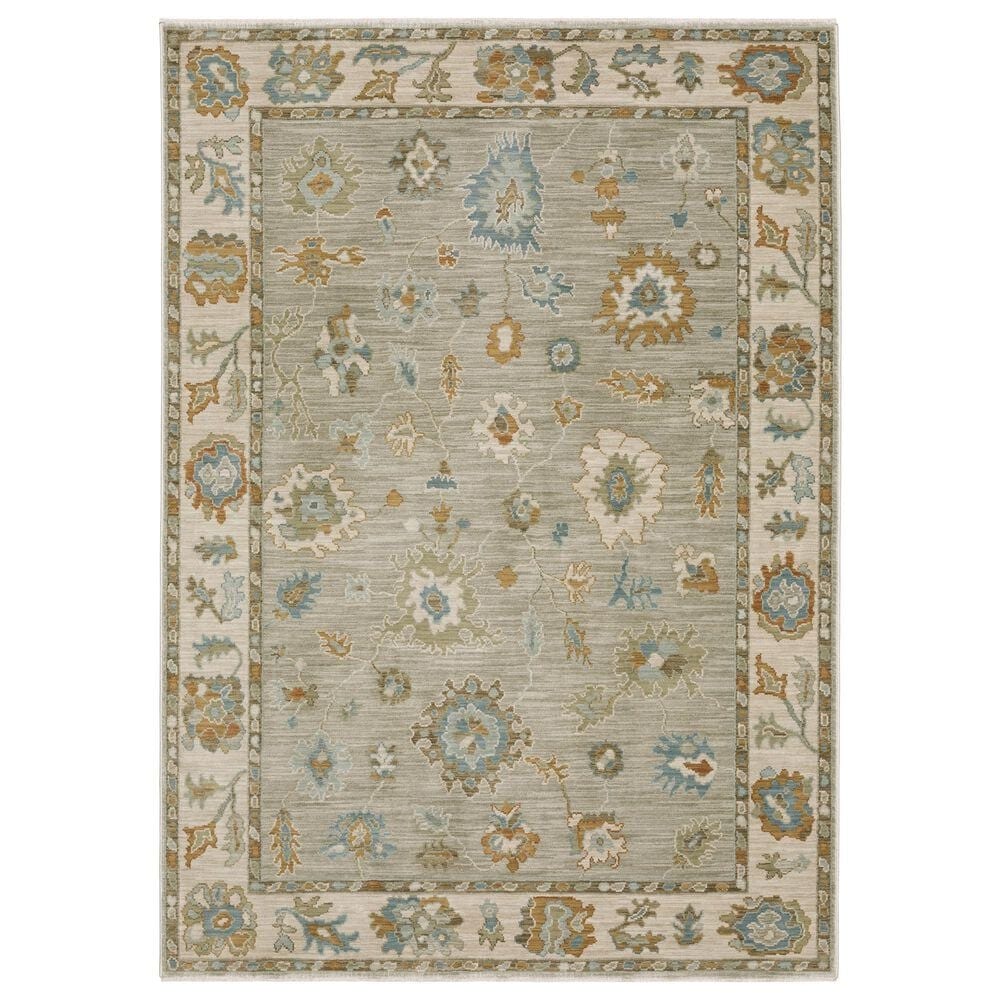 Oriental Weavers Maeve MAE11 Grey and Blue 5"3" x 7"6" Area Rug, , large
