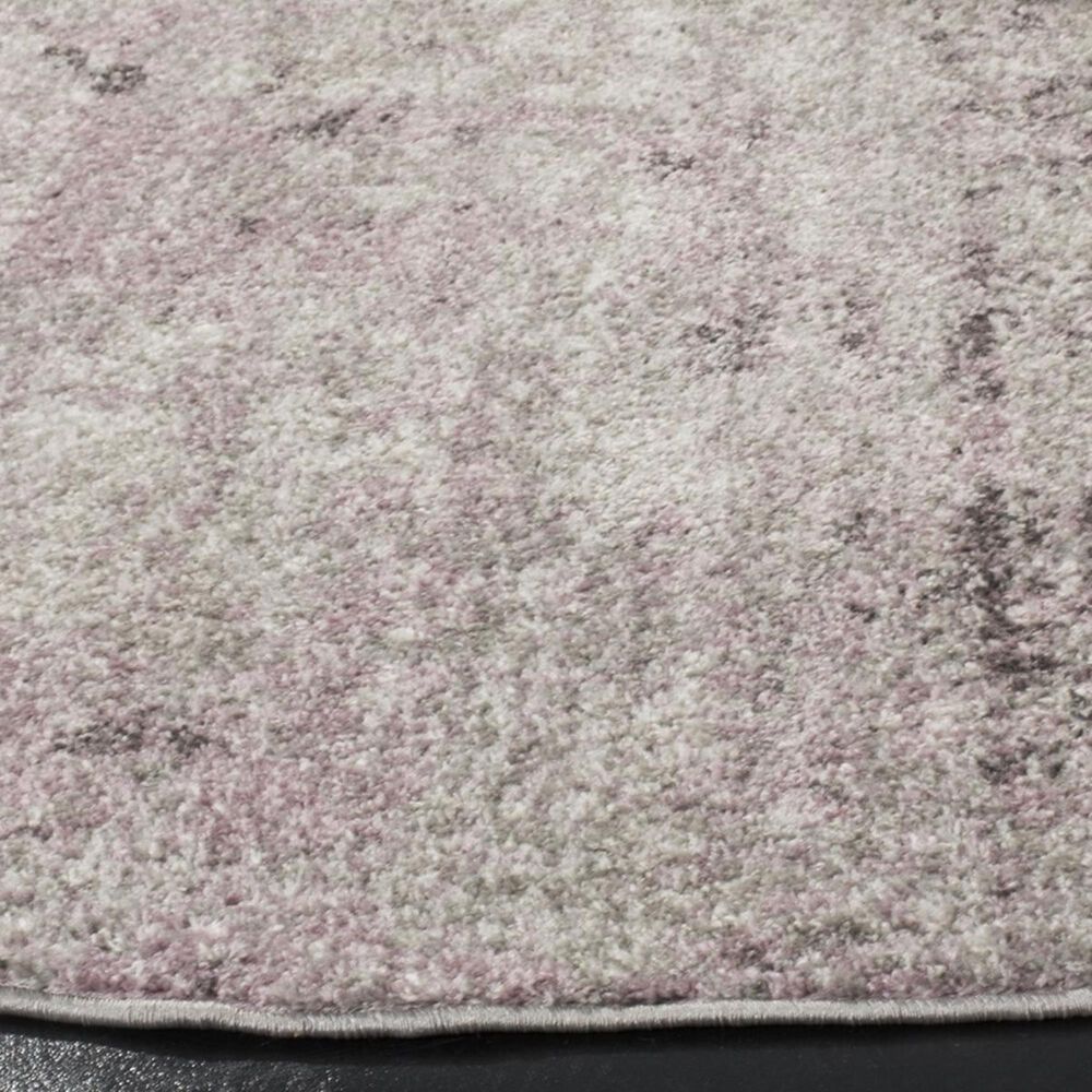 Safavieh Adirondack ADR130M 6&#39; Round Light Grey and Purple Area Rug, , large
