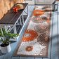 Safavieh Cabana CBN676C 2"2" x 9" Beige and Orange Indoor/Outdoor Performance Runner, , large