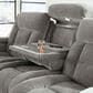 Ashley Mixed Motion Power Reclining Sofa in Shadow, , large