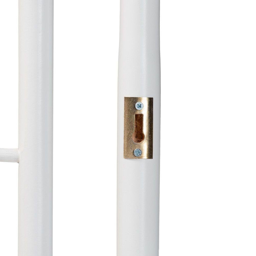 Baxton Studio Sampson King Standalone Headboard in White, , large