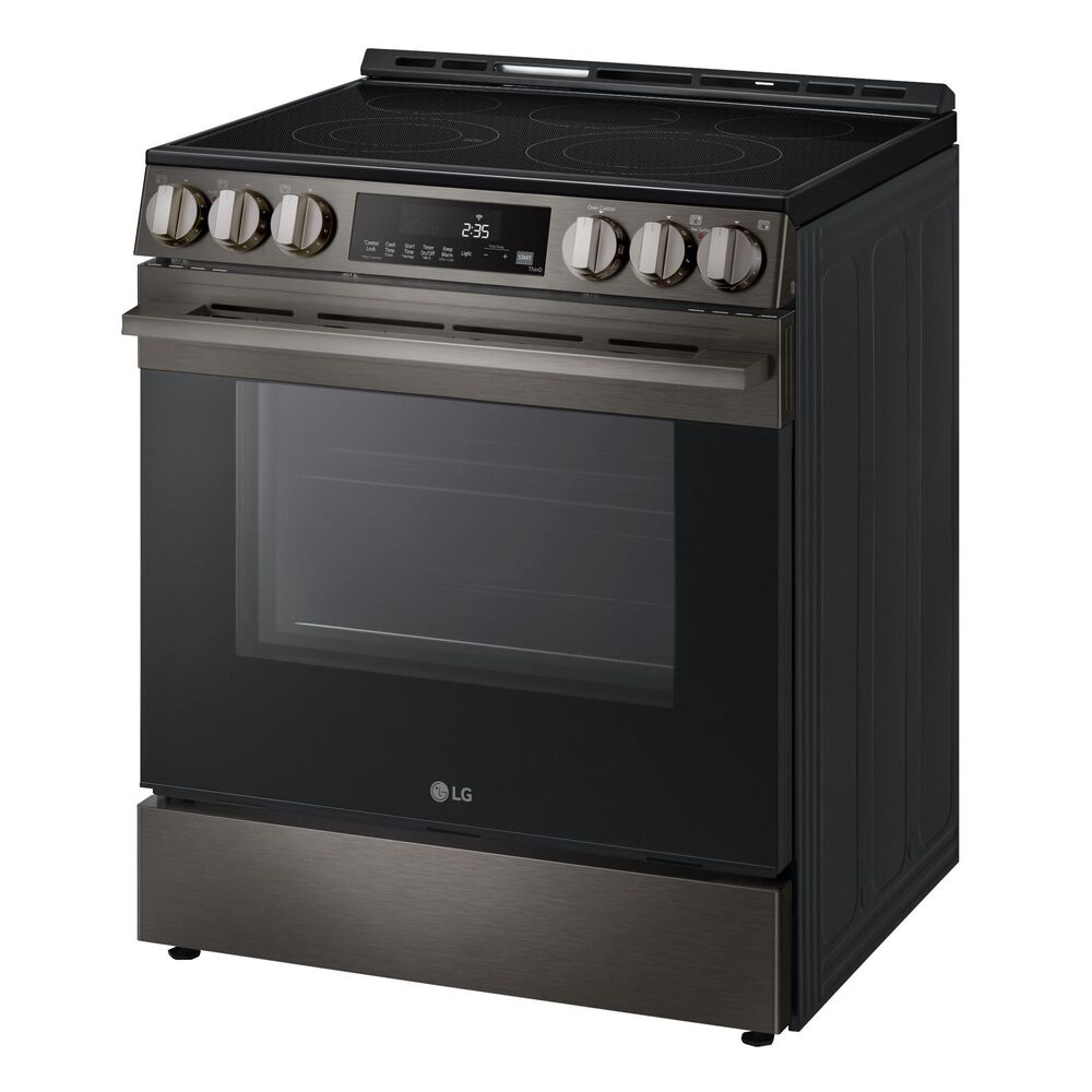 LG 6.3 Cu. Ft. Smart Electric Slide-in Range with Air Fry and EasyClean in Black Stainless Steel, , large