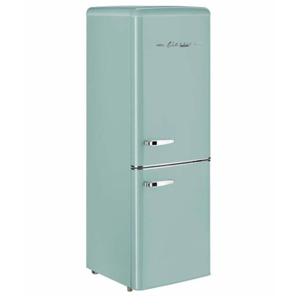 Unique Appliances Classic Retro 7 Cu. Ft. Bottom Freezer Refrigerator in Ocean Mist Turquoise, , large