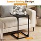 FDW C-Shape Side Table in Black (Set of 2), , large