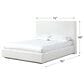 Urban Home One Pearl Queen Upholstered Panel Bed in Pearl, , large