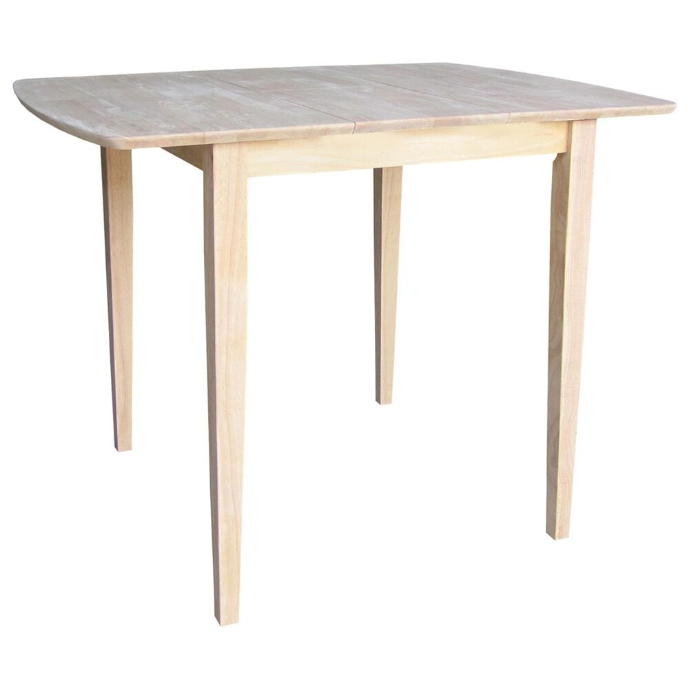 International Concepts Modern Farmhouse Butterfly Extension Table in Unfinished - Table Only , , large