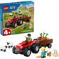 LEGO City Red Farm Tractor with Trailer & Sheep, , large