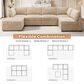 Noviland HOMLUX 6-Piece Mod Sectional with Chaise in Beige, , large