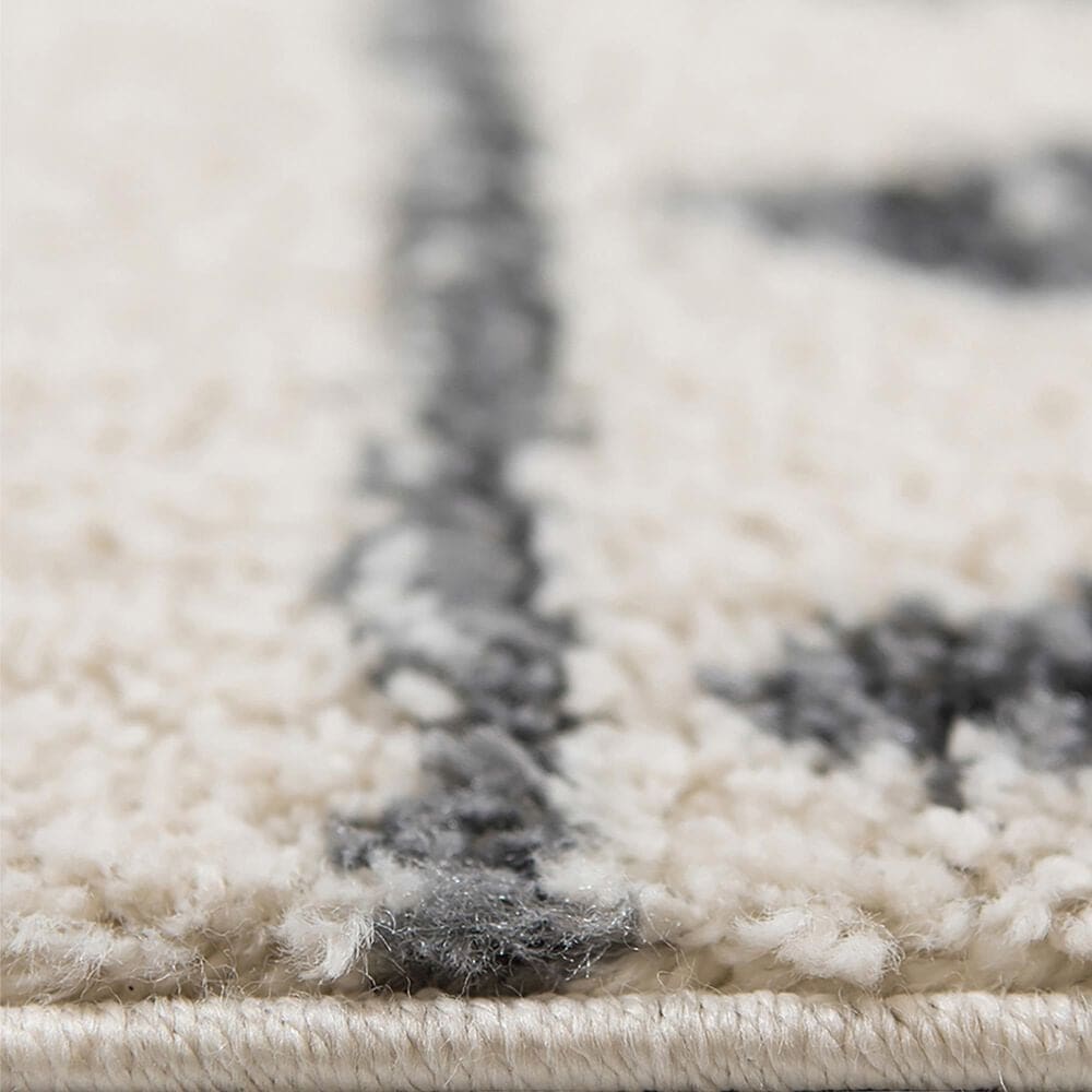 Amer Rugs Aspen 2&#39;2&quot; x 10&#39; Cream and Black Runner, , large