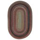 Capel Americana 0346-400 8" x 11" Oval Colony Blue Area Rug, , large