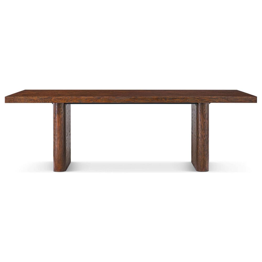 Theodore Alexander Kesden Dining Table in Pyramid Brown - Table Only, , large