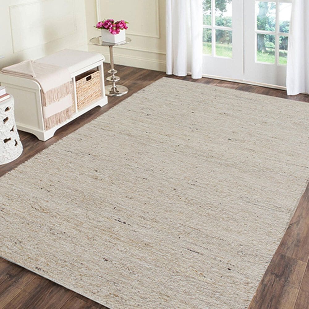 L&amp;R Resources Kingston Solid 9&#39; x 12&#39; Natural and Multicolor Area Rug, , large