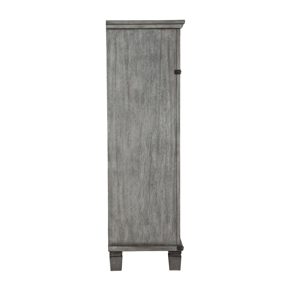 Ashley Russelyn 5-Piece King Storage Bedroom Set in Gray, , large