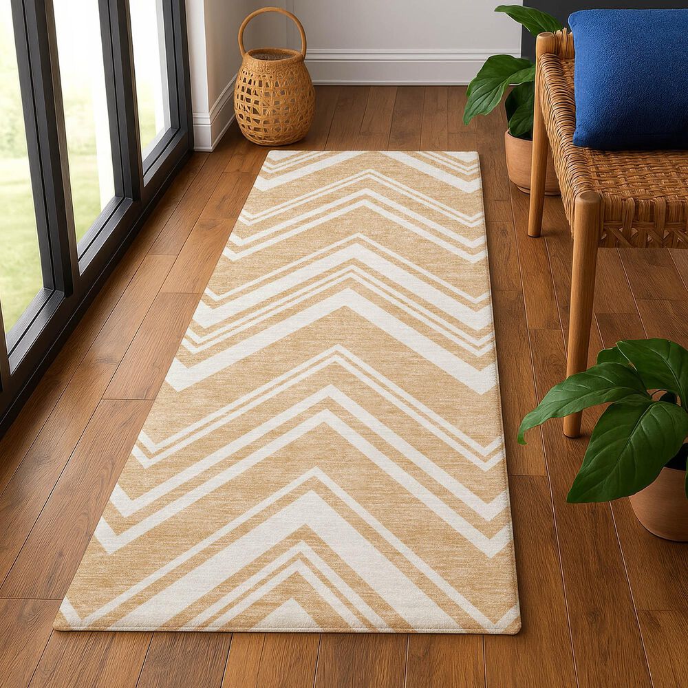 Dalyn Rug Company The Reserve TR17 Peach 2&#39;3&quot; x 7&#39;6&quot; Indoor/Outdoor Runner, , large