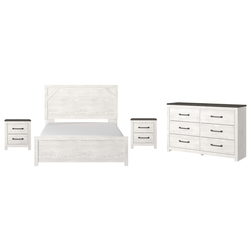 Ashley Gerridan 4-Piece Queen Bedroom Set in White and Gray, , large