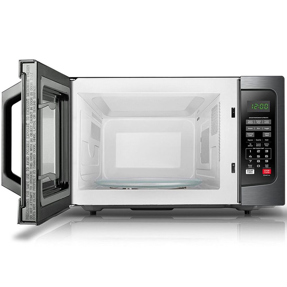 Toshiba 1.2 Cu. Ft. Microwave Oven in Black Stainless Steel, , large