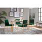Lumisource Fuji Side Chair with Green Cushion in Gold (Set of 2), , large