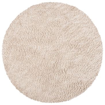 Safavieh August Shag AUG200D 6"7" Round Beige Area Rug, , large