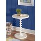 Linon Home Decor Aurora Round Side Table in White, , large