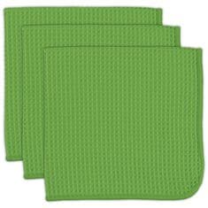 Mukitchen Microfiber Waffle Weave Dish Cloth in Cactus Set of 3