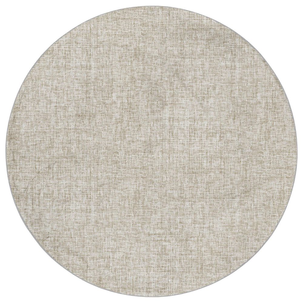 Dalyn Rug Company Voyage VY1 Beige 8" Round Area Rug, , large