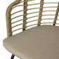 Hearth and Haven Randy Outdoor Arm Chair with Tub-Shaped Structure in Beige (Set of 2), , large