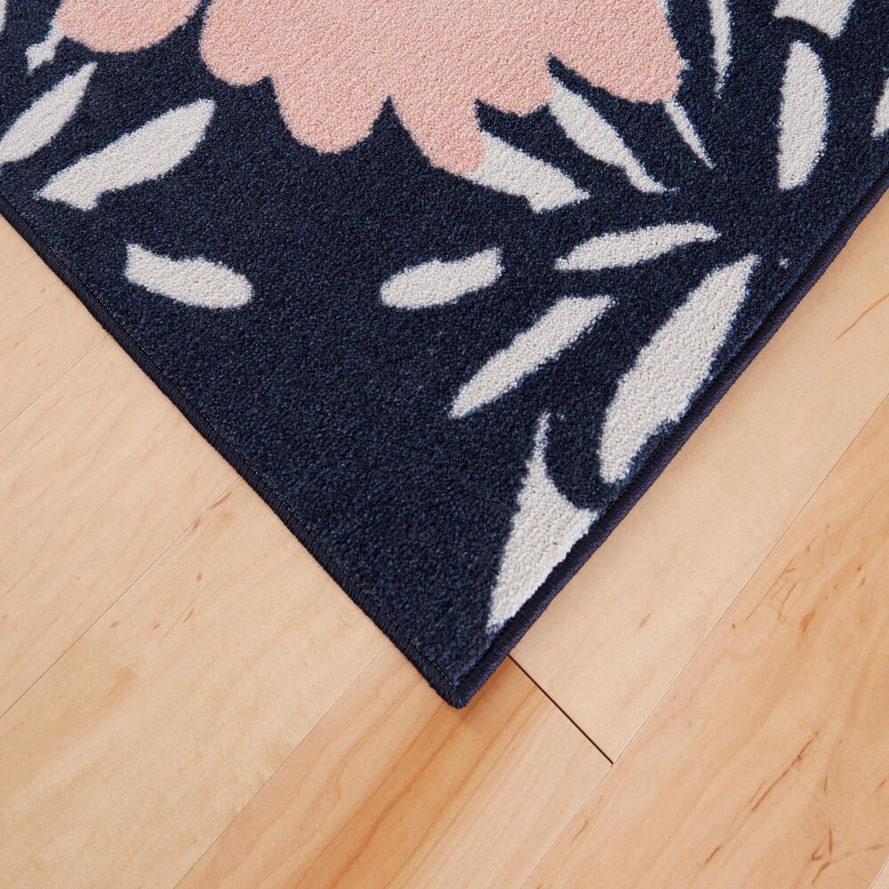 Karastan Prismatic 5&#39; x 8&#39; Navy and Pink Kids Area Rug, , large