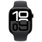 Apple Watch Series 10 GPS 46mm Jet Black Aluminum Case with Black Sport Band - M/L, , large
