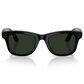 Rayban Glasses Wayfarer Gen 2 50mm Sunglasses with Clear and Graphite Green Transitions Lenses in Shiny Black, , large