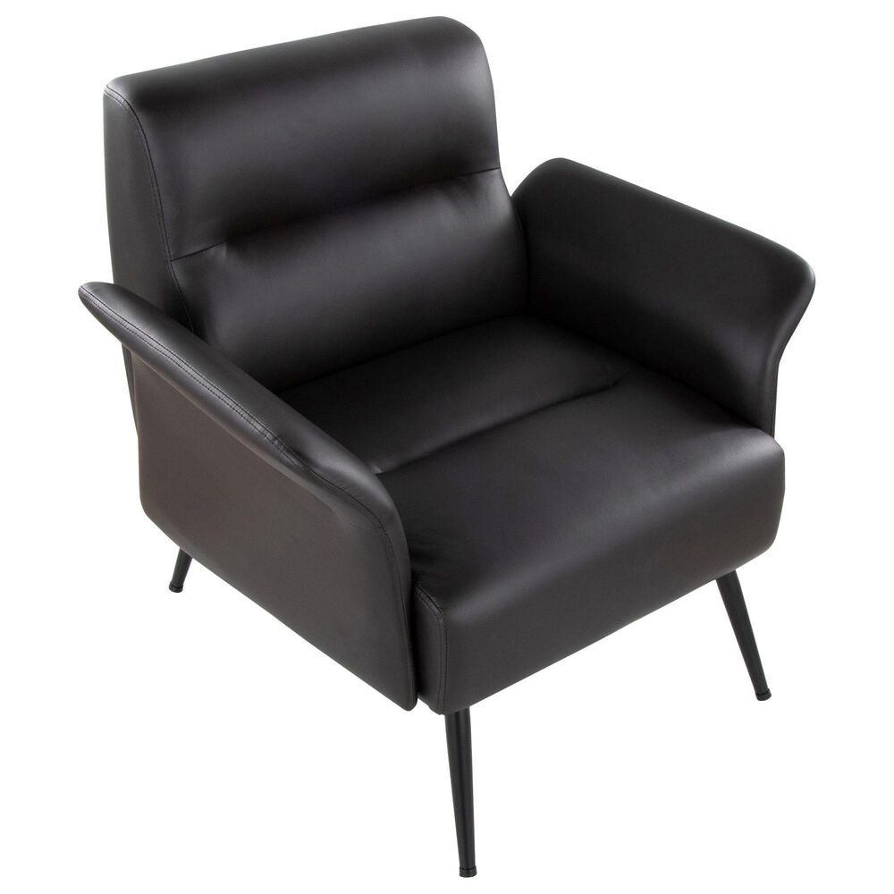 Lumisource Petal Accent Chair in Espresso, , large