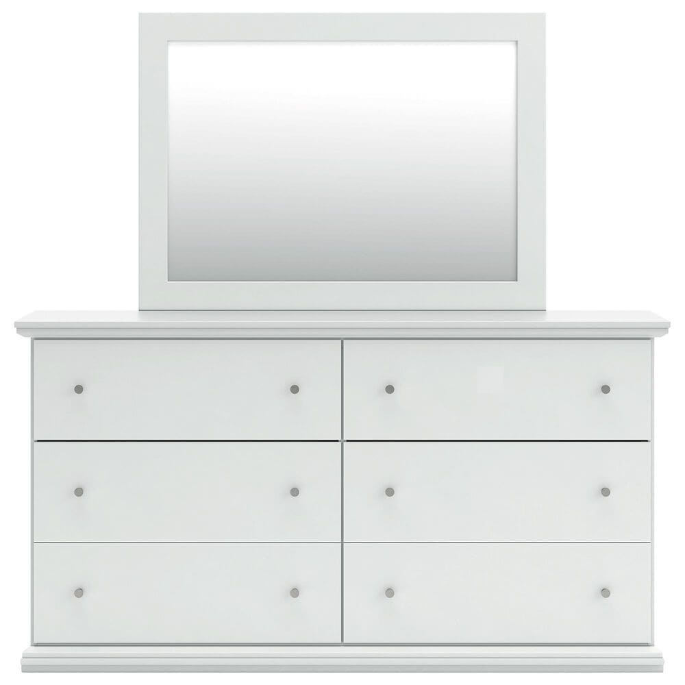 Ashley Bostwick Shoals 5-Piece Full Panel Bedroom Set in White, , large