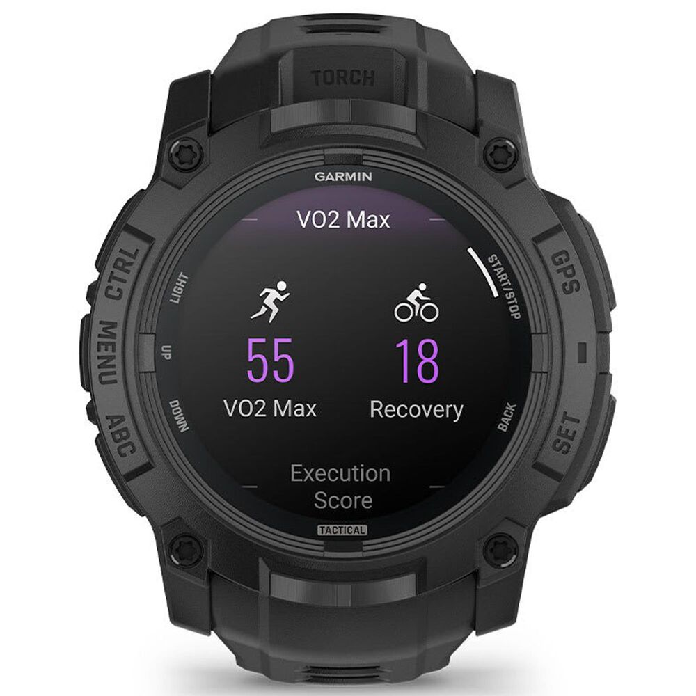 Garmin Instinct 3 AMOLED Tactical Edition Smartwatch 50mm in Black, , large