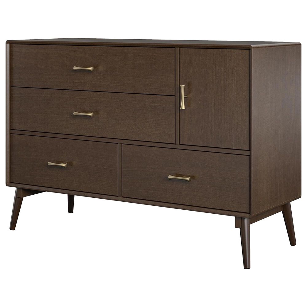 DHP Brittany 4 Drawer Dresser in Walnut, , large