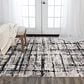 RIZZY Couture CUT117 10" x 13" Black and Ivory Area Rug, , large