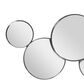 Maple and Jade 20" x 57" Glass Bubble Cluster Room Wall Mirror in Silver, , large