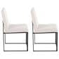 Lumisource Fuji Dining Chair with Beige Cushion in Black (Set of 2), , large