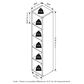 HOMLUX 5-Cube Reversible Open Back Bookshelf in White, , large