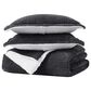 Pem America Corduroy 3-Piece Full/Queen Comforter Set in Grey, , large