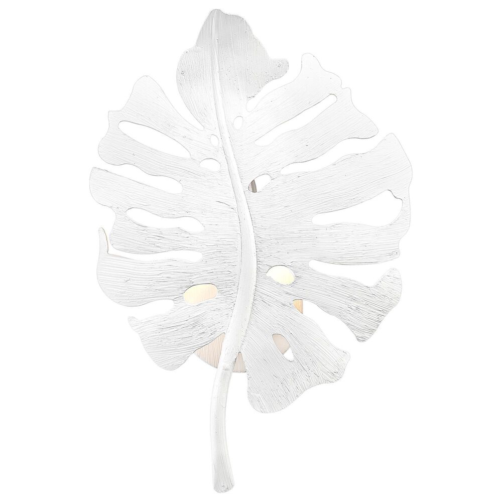 Golden Lighting Aruba 1-Light Wall Sconce in Textured White, , large