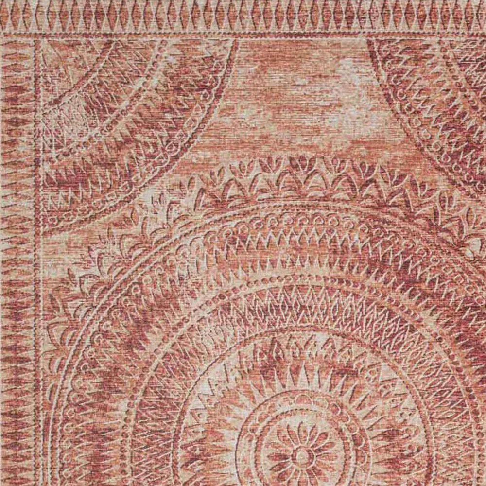 Dalyn Rug Company Sedona Oriental 6&#39; Round Spice Indoor/Outdoor Area Performance Rug, , large