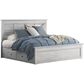 Ashley Makidern 2 Piece King Storage Bedroom Set with Four Drawers in Whitewash, , large