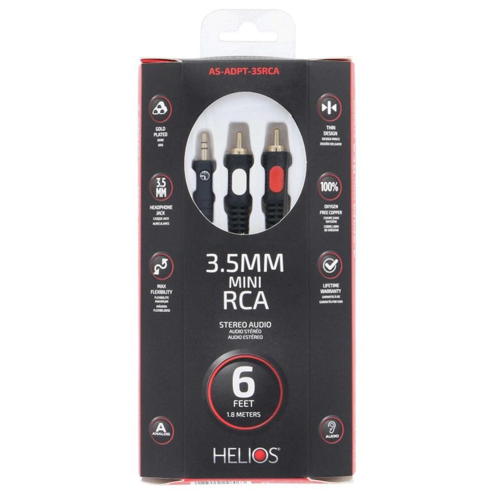 Helios 6ft. 3.5MM to RCA adapter in Black, , large
